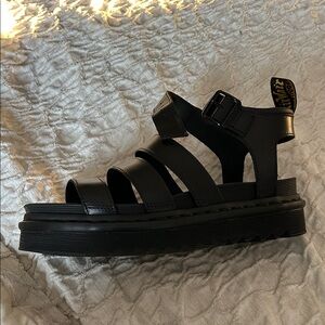 Dr. Martens Black Strappy Sandals